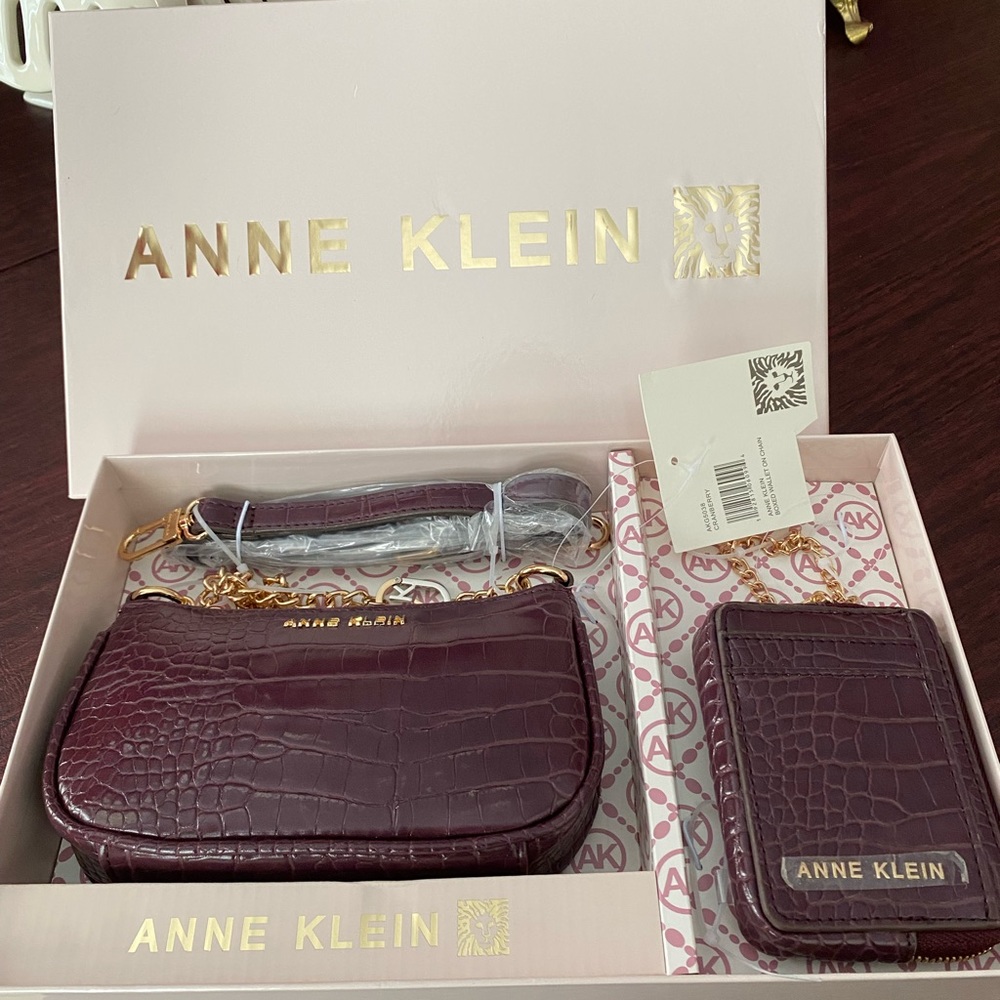 Anne Klein Boxed Crossbody Bag and
Wallet on Chain Set
